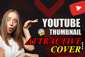 do professional attractive youtube thumbnail fiverr cover