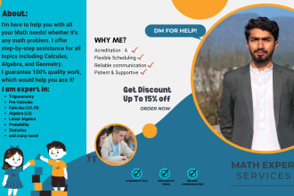 be your math tutor and help you with calculus, algebra and trigonometry