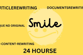 write or rewrite any article or blog post