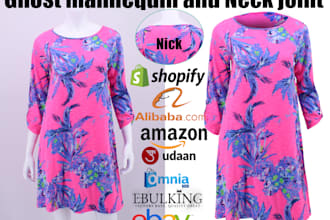 do professional ghost mannequin and neck joint service for clothing