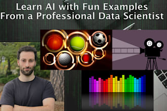 teach data science through fun examples like sports, movies, reality tv