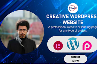 build a creative wordpress website or landing page