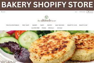 design bakery cake shopify cupcake website bakery shop kitchen store