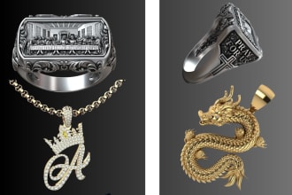 do jewelry in blender ,3d necklace ,3d chain, 3d pendant ,3d bracelet and ring