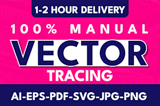 vector tracing, redraw, convert logo to vector file