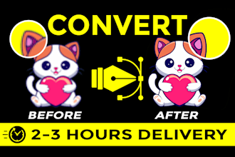 vector tracing, redraw, convert logo to vector file