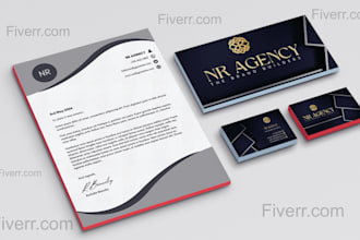 design business card and letterhead