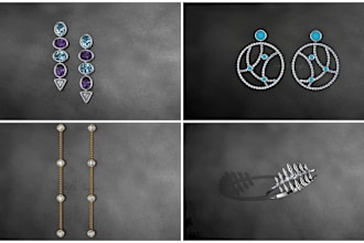 create beautiful jewelry illustrations,renders and 3d models