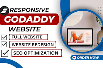 design wordpress website on godaddy, redesign godaddy website, godaddy website