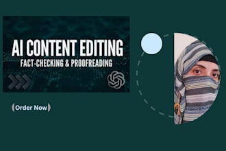offer ai content fact checking, editing and proofreading