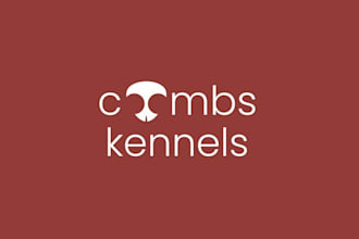impactful growing busy dog kennel logo