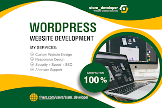 design, redesign, revamp and customize wordpress website