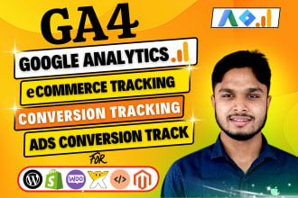 setup ga4 ecommerce tracking conversion tracking google analytics 4 goal via GTM