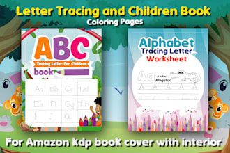 children book illustration and children story book cover