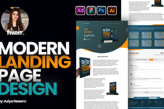 do wordpress ui ux design or landing pages ui designs