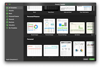 create edit apple number spreadsheet and data entry work