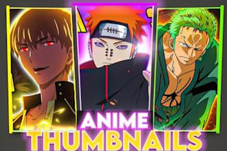 design youtube anime thumbnail