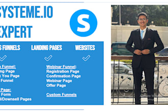 build systeme io sales funnel and landing pages with high conversion