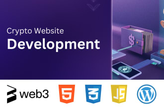 build the crypto website, ico landing page, and claiming dapp staking