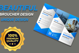 design flyer, brochure, company profile, proposal, booklet