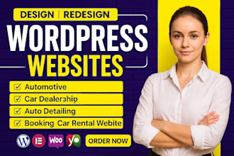 create an automotive, car dealership, auto detailing booking car rental website