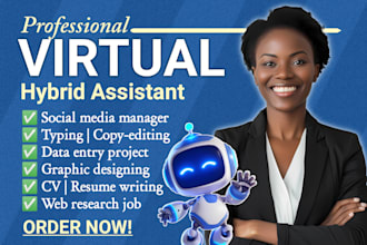 be your personal virtual hybrid business remote assistant