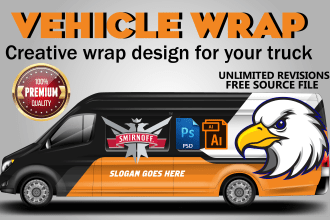 design  vehicle wrap design, car wrap design, van wrap design