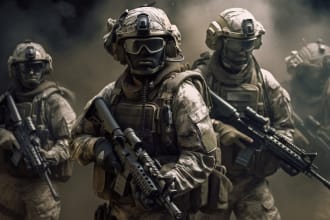 write a script on military topics