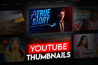 design high quality gaming thumbnails for youtube