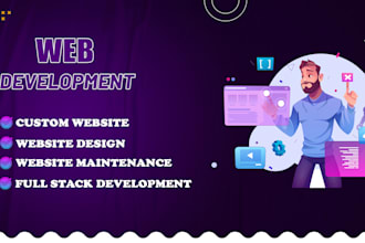 do custom website development, full stack development and webapp development