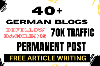 provide white hat seo backlinks form german guest post on high da blogs