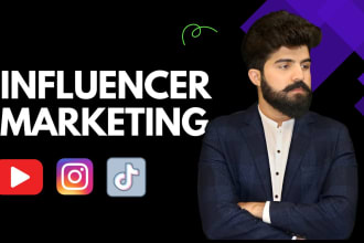 be your instagram and youtube influencer  marketing manager