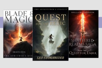 design fantasy book cover or ebook cover