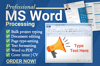 rewrite, retype, review, edit, format copypaste ms word doc