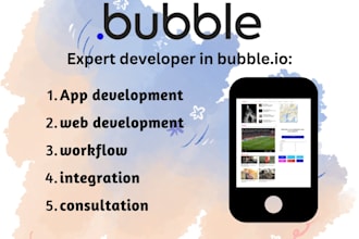 bubble io expert and no code web app developer