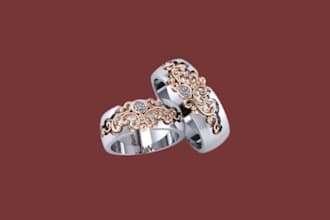 design 3d jewelry model, 3d chain, 3d pendants, 3d ring in blender and zbrush