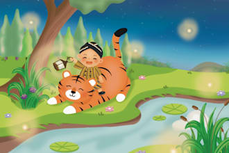 hand draw children illustration
