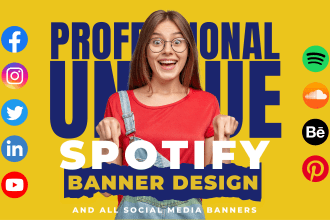 design spotify banner or soundcloud banner