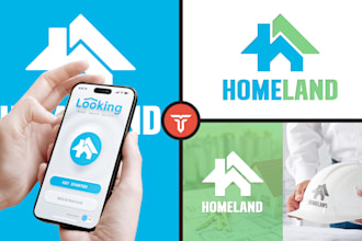 make attention grabbing real estate business wordmark logo ideas