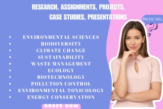 help in earth and environment science related tasks