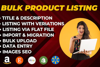 do amazon ebay shopify walmart bulk product listing bulk upload add product