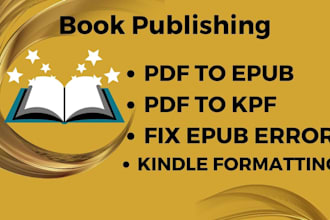 convert PDF to epub,fix epub,kdp paperback,ebook conversion,ebook formatting