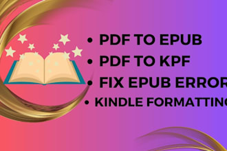 convert PDF to epub and amazon kpf amazon kindle kdp