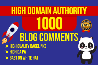 create 1000 high da dofollow blog comment backlinks