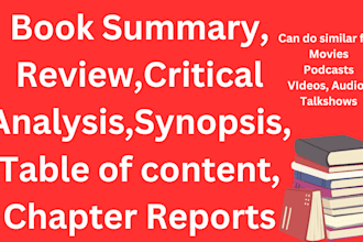english summary of book movie podcast synopsis report audio review analysis