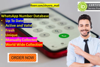 provide up to date whatsapp number database