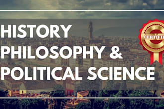 do history, political science and philosophy tasks