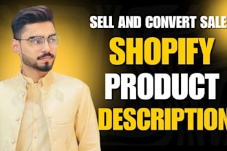 write and list highly converting shopify product descriptions