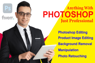 do every photoshop job, image editing and remove object