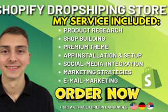create an shopify store